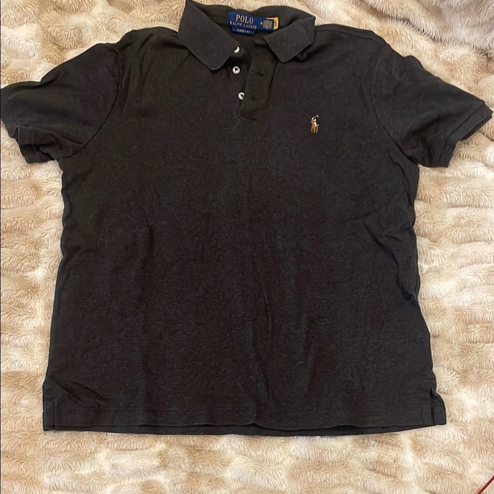Polo by Ralph Lauren Black Polo Shirt Classic Design